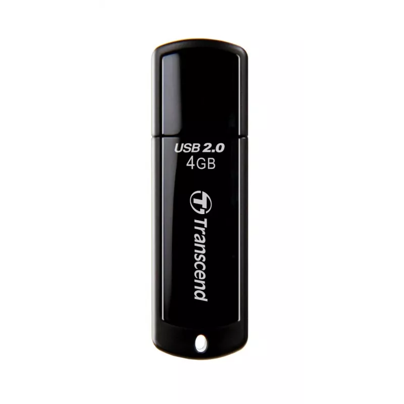 TRANSCEND Jetflash 350 - 4GB USB zibatmiņa - USB 2.0 - Melns