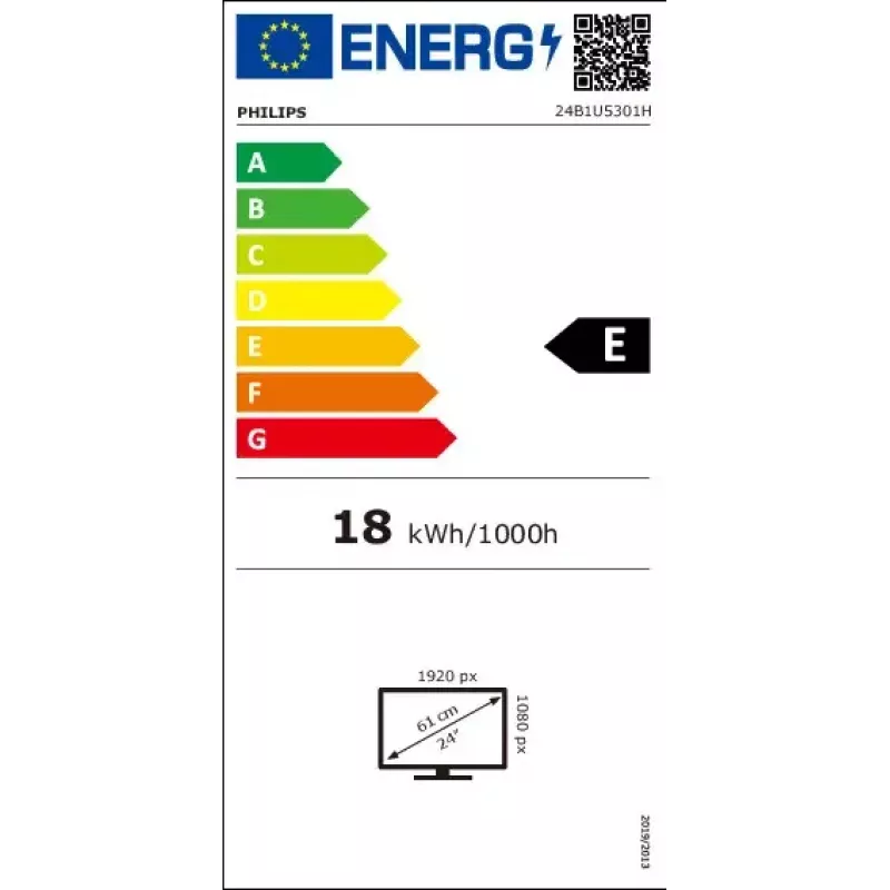 Philips 5000 sērijas 24B1U5301H/00 datora monitors 60,5 cm (23,8 collas) 1920 x 1080 pikseļi Full HD LCD Melns