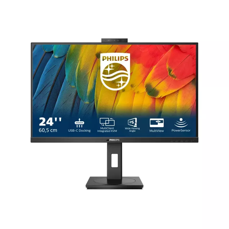 Philips 5000 sērijas 24B1U5301H/00 datora monitors 60,5 cm (23,8 collas) 1920 x 1080 pikseļi Full HD LCD Melns