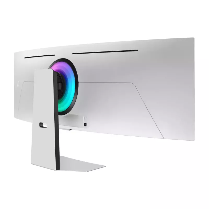 Samsung G95SC datora monitors 124,5 cm (49 colli) 5120 x 1440 pikseļi Dual QHD OLED Sudrabs