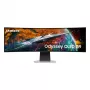 Samsung G95SC datora monitors 124,5 cm (49 colli) 5120 x 1440 pikseļi Dual QHD OLED Sudrabs