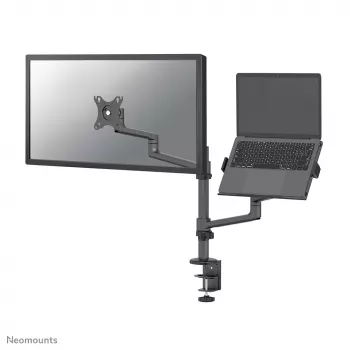 Neomounts DS20-425BL2 Monitora svira ar klēpjdatora turētāju 17-27 collas - vieta taupoša