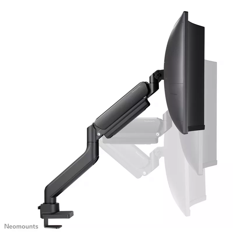 Neomounts DS70PLUS-450BL1 monitora plecs 17-49 collas - gāzes atspere - augšējā stiprinājums - 180° pietura