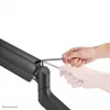 Neomounts DS70PLUS-450BL1 monitora plecs 17-49 collas - gāzes atspere - augšējā stiprinājums - 180° pietura