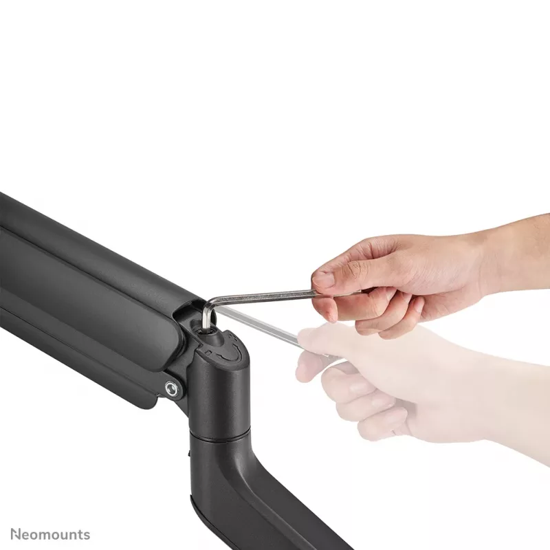 Neomounts DS70PLUS-450BL1 monitora plecs 17-49 collas - gāzes atspere - augšējā stiprinājums - 180° pietura