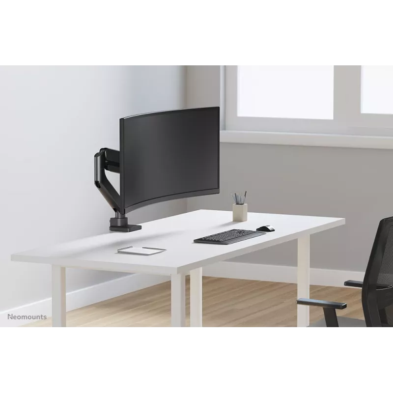 Neomounts DS70PLUS-450BL1 monitora plecs 17-49 collas - gāzes atspere - augšējā stiprinājums - 180° pietura