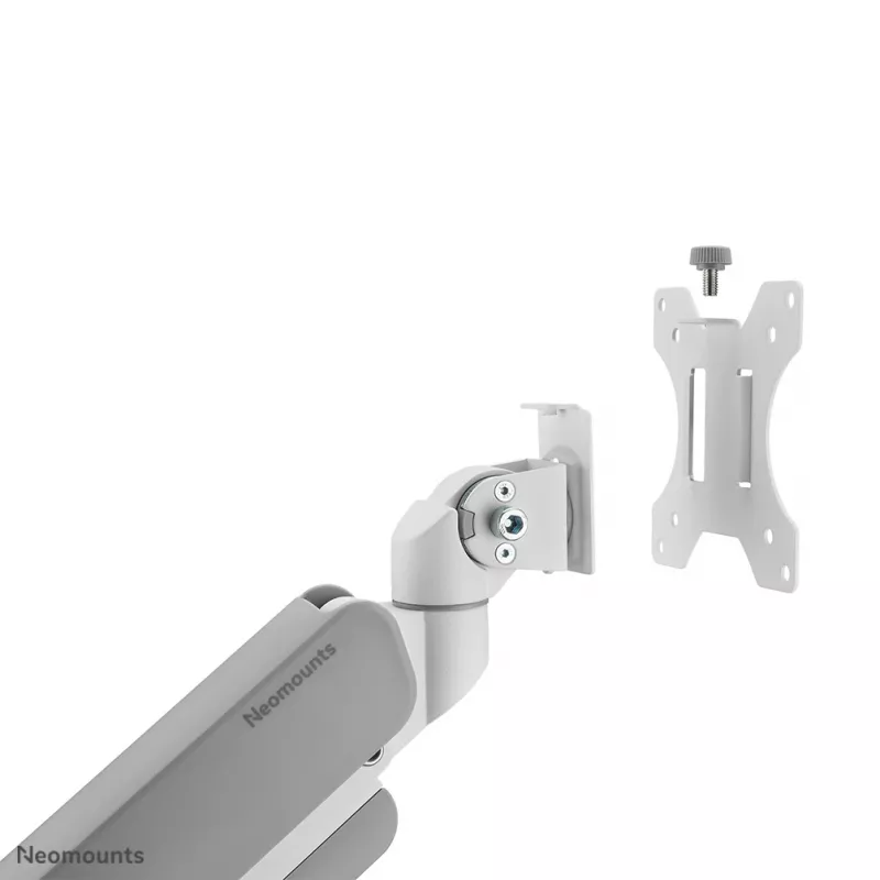 Neomounts DS70PLUS-450WH1 Monitora statīvs 17-49 collas - gāzes atspere - galda stiprinājums - 180° apturēšanas mehānisms