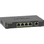 NETGEAR 5-Portu Gigabit Ethernet PoE+ Plus slēdzis (GS305EP) - Pārvaldāms L2/L3 Gigabit Ethernet (10/100/1000) ar Power over Ethernet (PoE) melns