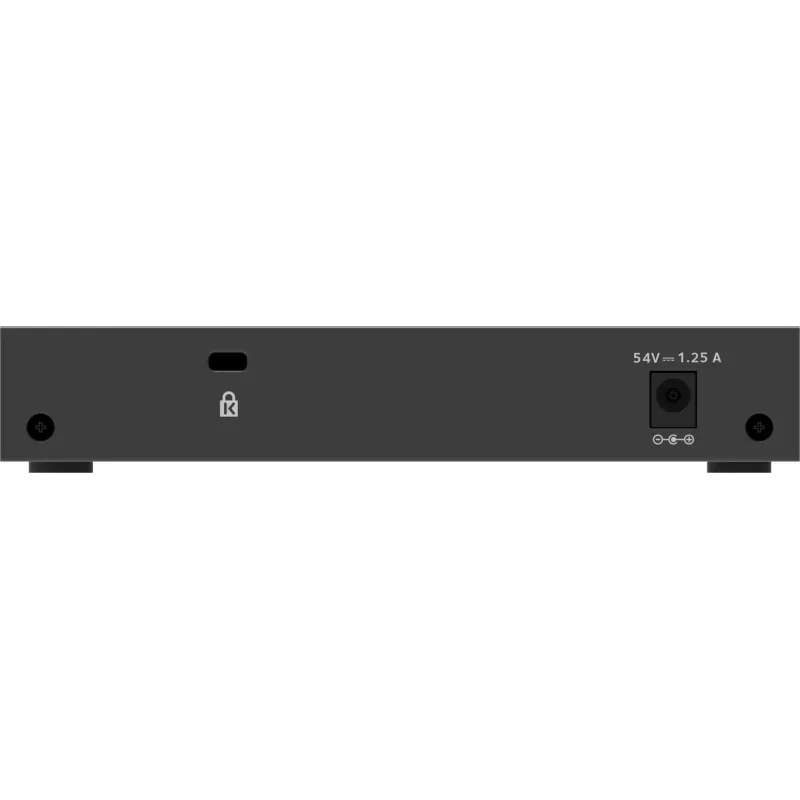 NETGEAR 5-Portu Gigabit Ethernet PoE+ Plus slēdzis (GS305EP) - Pārvaldāms L2/L3 Gigabit Ethernet (10/100/1000) ar Power over Ethernet (PoE) melns