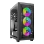 PC Midi Tower korpuss XILENCE XG151 — melns, atbalsta ATX/Micro-ATX/Mini-ITX, apakšējais barošanas bloks, 2x 3,5 collu + 4x 2,5 collu nodalījumi
