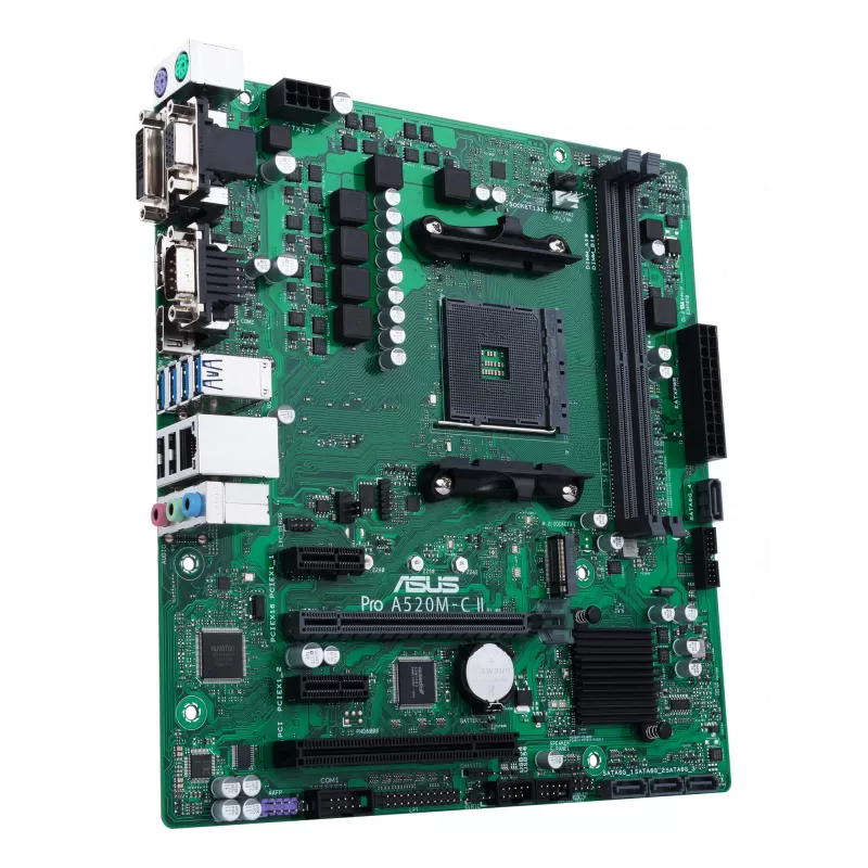 ASUS PRO A520M-C II/CSM AMD A520 Socket AM4 micro ATX