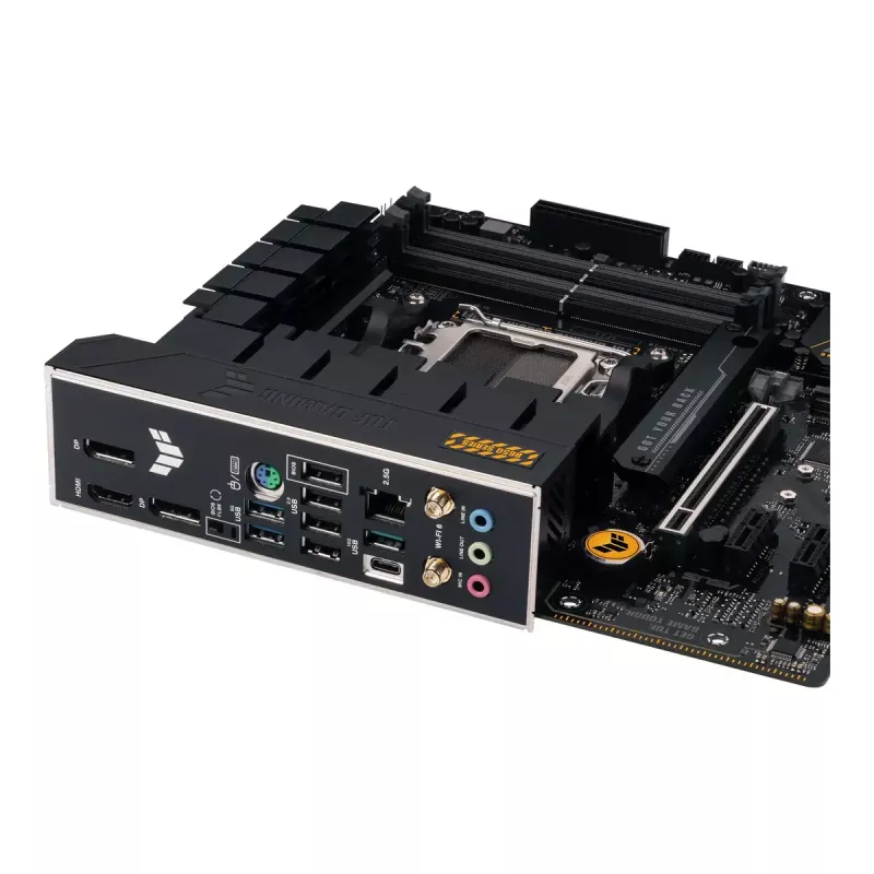 Mātesplate ASUS TUF GAMING B650M‑E WIFI, AMD B650, Socket AM5, micro ATX, DDR5, 4x DIMM, 128GB, Wi‑Fi 6, Bluetooth 5.2