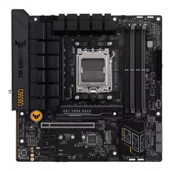 Mātesplate ASUS TUF GAMING B650M‑E WIFI, AMD B650, Socket AM5, micro ATX, DDR5, 4x DIMM, 128GB, Wi‑Fi 6, Bluetooth 5.2