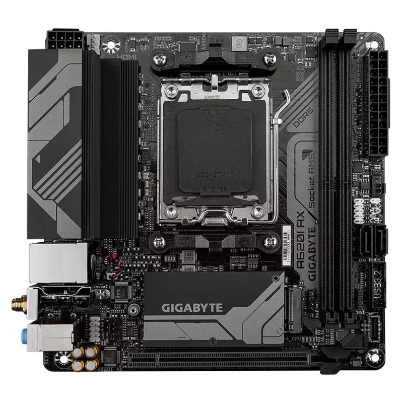 Mātesplate GIGABYTE A620I AX, AMD A620, Socket AM5, Mini-ITX
