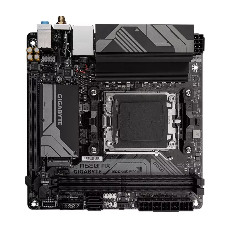 Mātesplate GIGABYTE A620I AX, AMD A620, Socket AM5, Mini-ITX