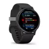 Smartwatch GARMIN Vivoactive 5 Melns — 42 mm korpuss, AMOLED 1,2 collas, GPS/GLONASS/Galileo, 5 ATM, optiskais pulsa mērītājs, SpO2, 11 dienu akumulators