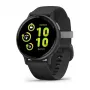 Smartwatch GARMIN Vivoactive 5 Melns — 42 mm korpuss, AMOLED 1,2 collas, GPS/GLONASS/Galileo, 5 ATM, optiskais pulsa mērītājs, SpO2, 11 dienu akumulators
