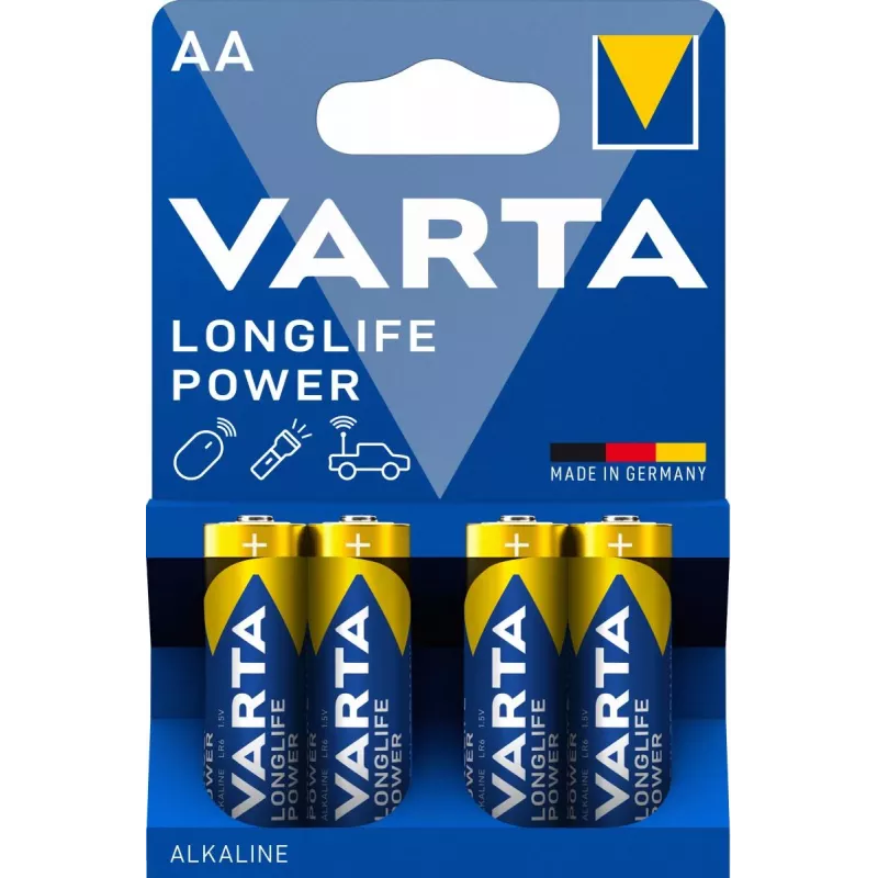 VARTA Battery Longlife Power Mignon AA LR06 1x4