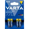 VARTA Battery Longlife Power Micro AAA LR03 1x4