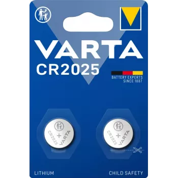 VARTA baterija litija pogas elements CR2025 3 V, 2 gab.