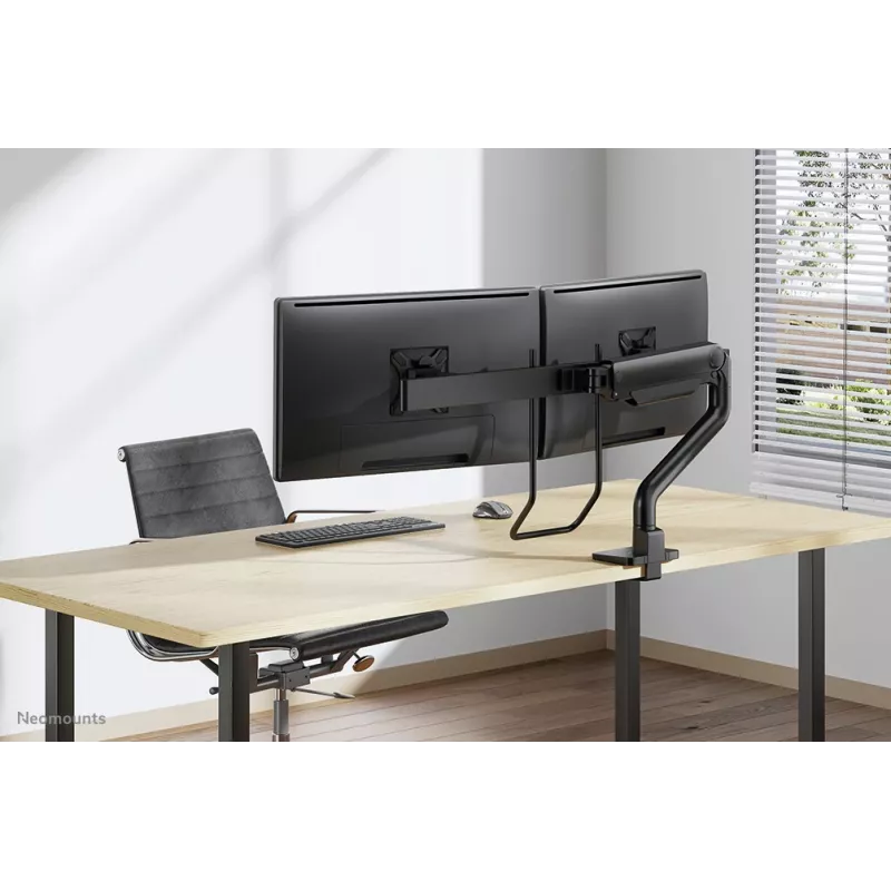 Neomounts DS75S-950BL2 monitora statīvs 17-32 collas - gāzes atspere - Topfix - 180° aptura