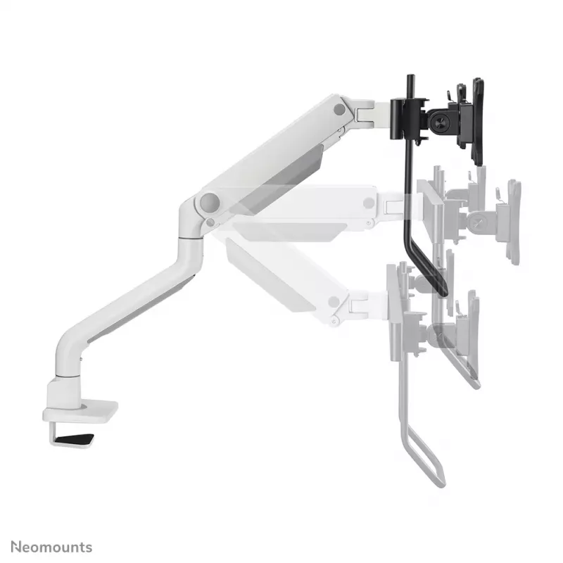 Neomounts DS75S-950WH2 monitora statnis 17-32 collas - gāzes atspere - augšējā stiprinājums - 180° apturēšana