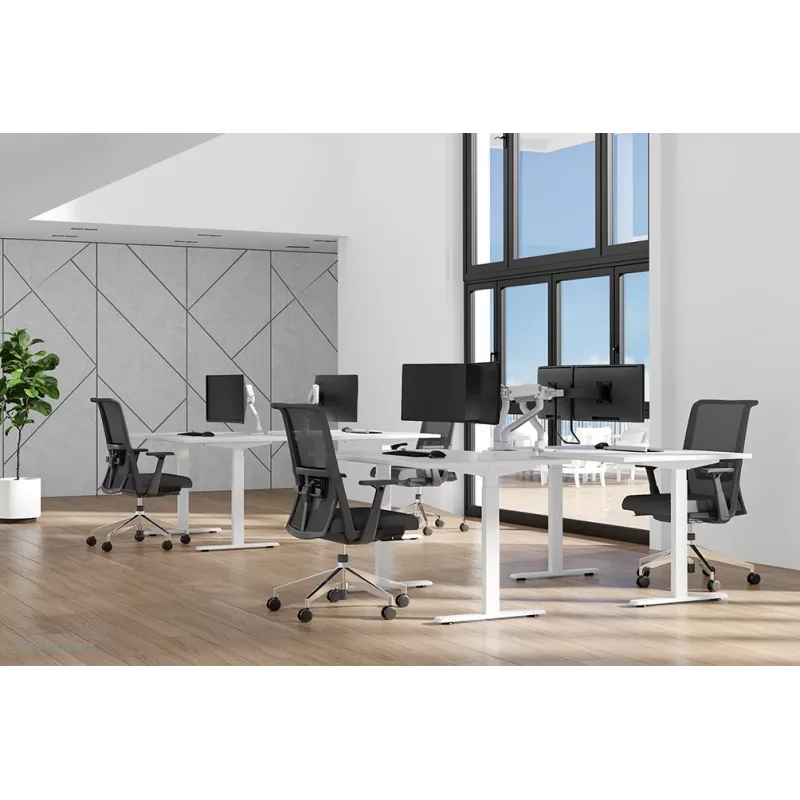Neomounts DS75S-950WH2 monitora statnis 17-32 collas - gāzes atspere - augšējā stiprinājums - 180° apturēšana