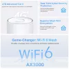 TP-Link 4G+ AX3000 Visa mājas Mesh WiFi 6 tīkla vārteja, balta, iekšējā, Mesh maršrutētājs, ≤20 dBm (2,4 GHz); ≤23 dBm (5 GHz), divjoslu (2,4 GHz / 5 GHz), Wi-Fi 6 (802.11ax)