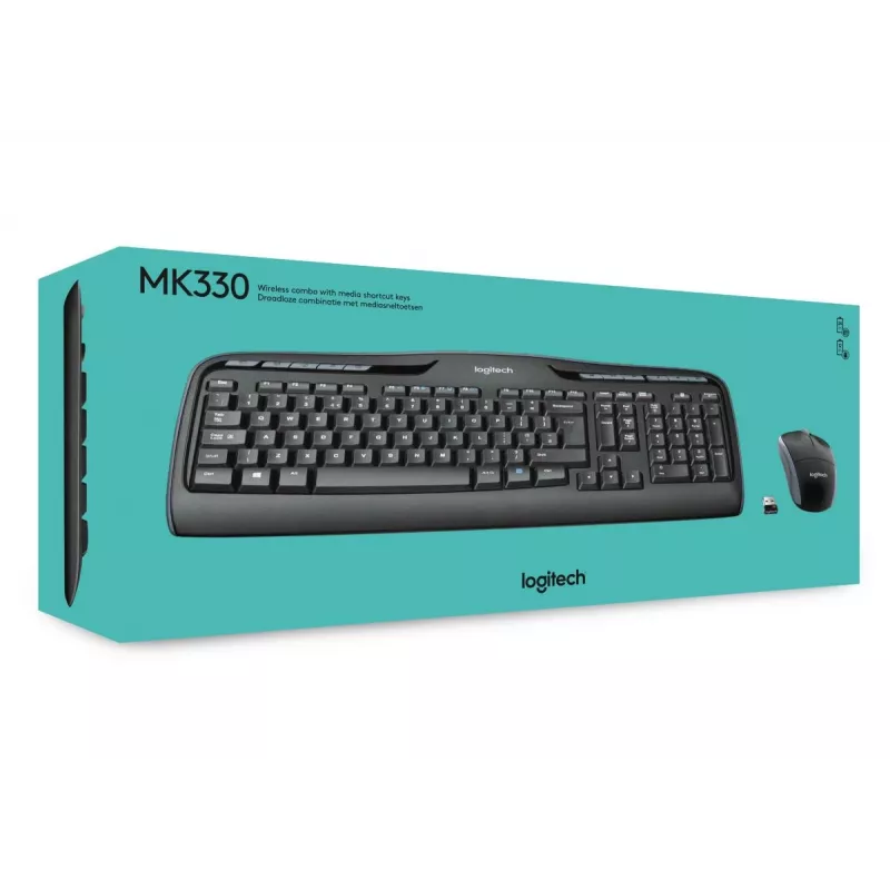 LOGITECH Wireless Combo Mk330 - Qwerty Starptautiskais Nsea