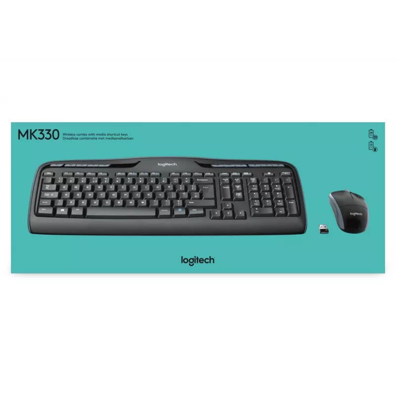LOGITECH Wireless Combo Mk330 - Qwerty Starptautiskais Nsea