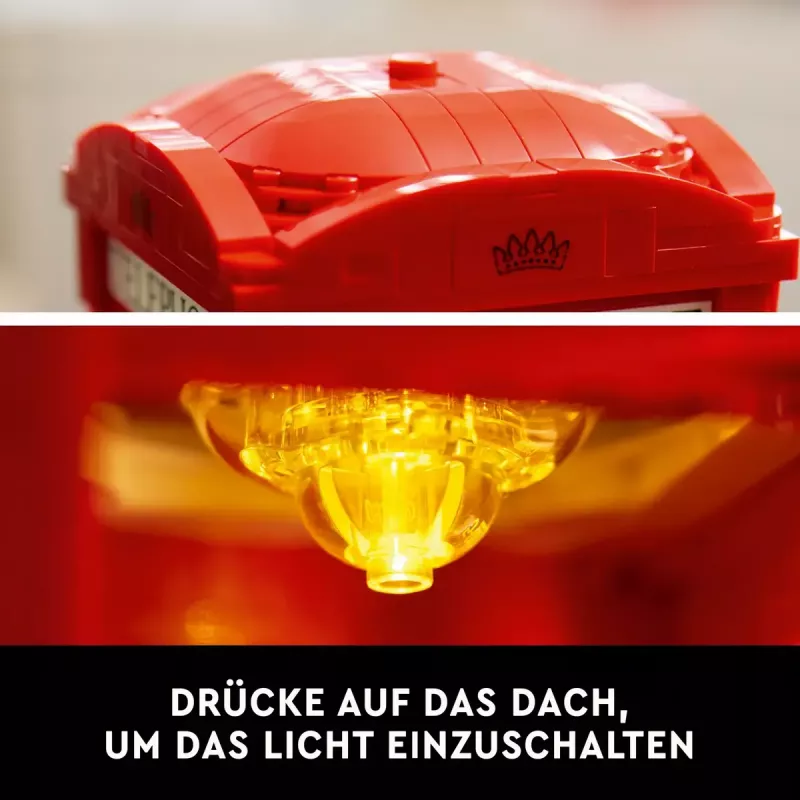 Konstruktors LEGO Red London Telephone Box 21347 – modulārs kolekcionējams komplekts, 1460 detaļas, 18+