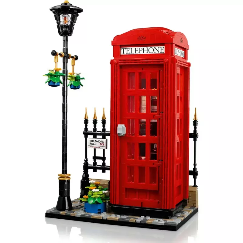Konstruktors LEGO Red London Telephone Box 21347 – modulārs kolekcionējams komplekts, 1460 detaļas, 18+