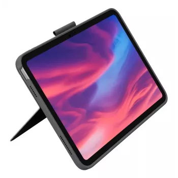LOGITECH Combo Touch for iPad (10th gen) - Oxford pelēka - German Qwertz