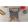LOGITECH Combo Touch for iPad (10th gen) - Oxford pelēka - German Qwertz