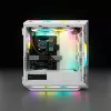CORSAIR Midi Tower ATX datora korpuss - iCUE 5000T - RGB rūdītais stikls - balts