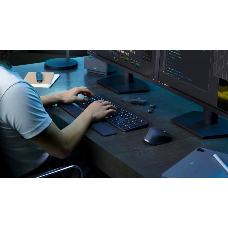 LOGITECH MX Keys S tastatūra Graphite QWERTZ vācu