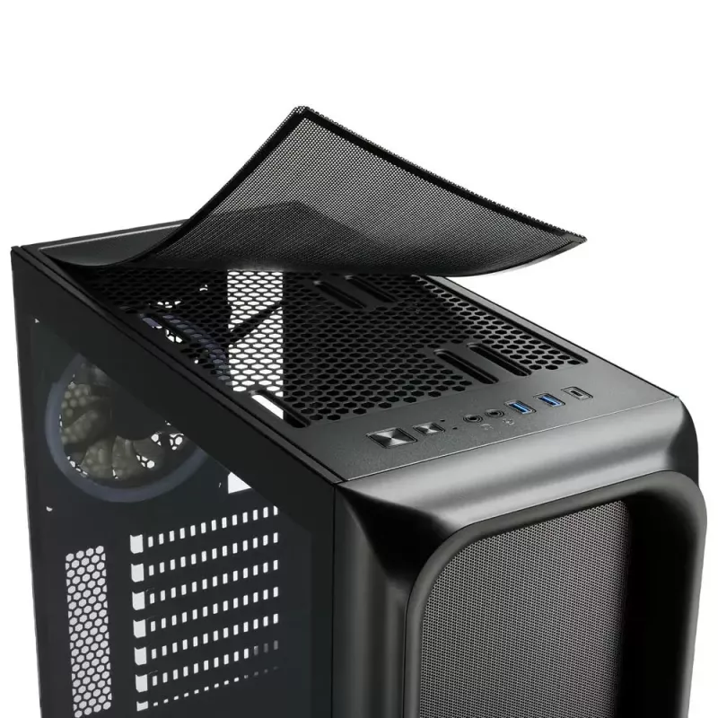 PC Case Sharkoon TK5M RGB ATX Desktop Melns