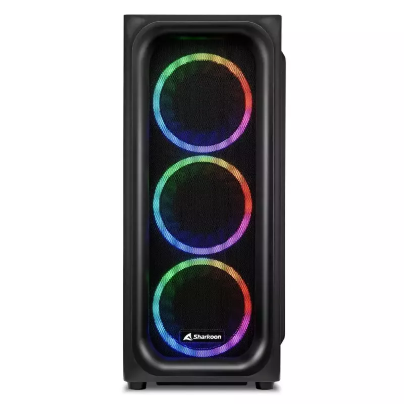 PC Case Sharkoon TK5M RGB ATX Desktop Melns