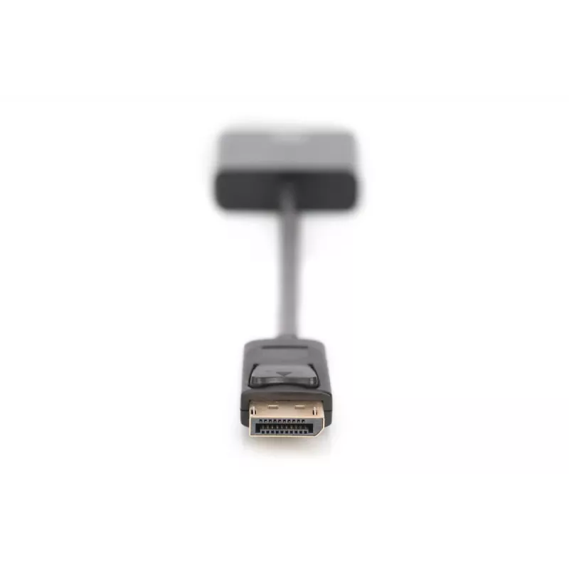 DIGITUS ASSMANN DisplayPort adaptera kabelis, DP - DVI (24+5) M/F, 15cm ar bloķēšanu, DP 1.2 saderīgs, CE melns