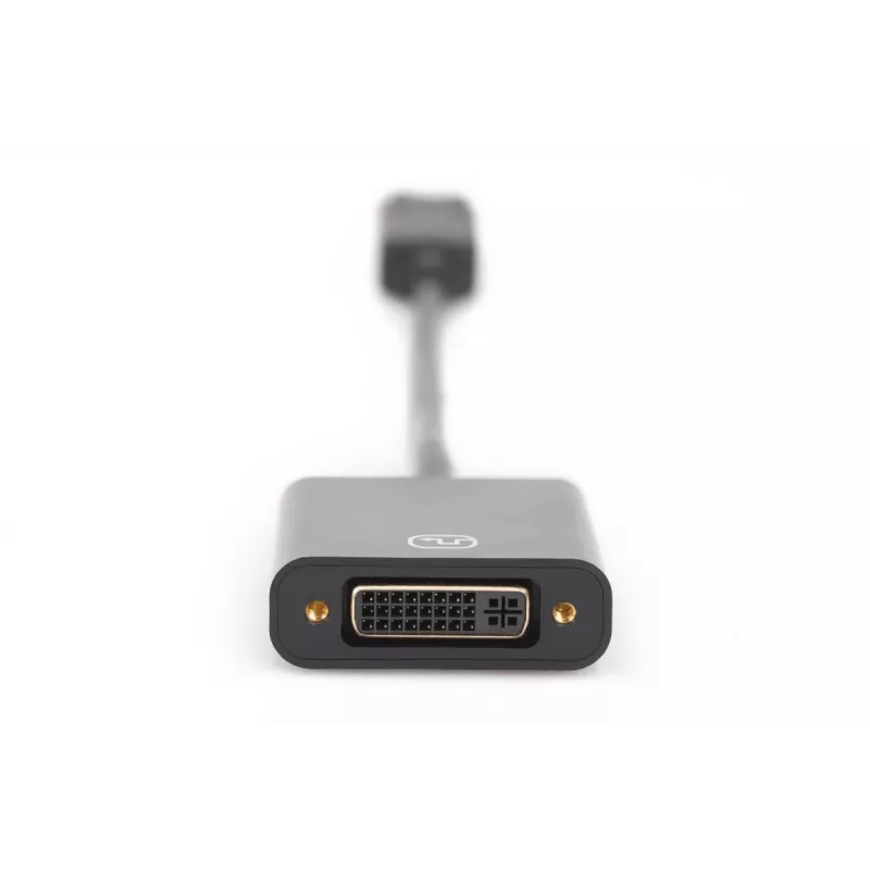 DIGITUS ASSMANN DisplayPort adaptera kabelis, DP - DVI (24+5) M/F, 15cm ar bloķēšanu, DP 1.2 saderīgs, CE melns
