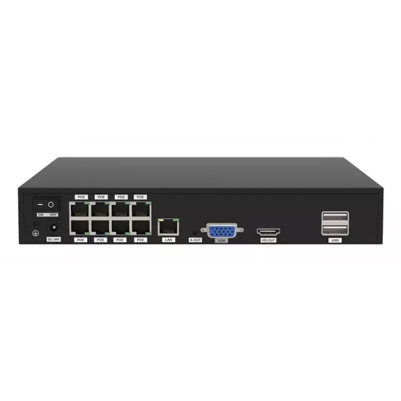 Foscam FN9108E-B4-2T video novērošanas komplekts Vadu 8 kanāli HDD 2TB