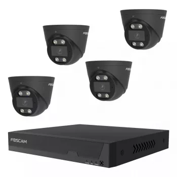 Video novērošanas komplekts Foscam FN9108E-T4-2T Melns vadu 8 kanāli