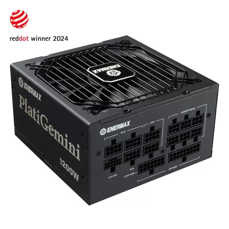 ENERMAX Barošanas bloks Platigemini 1200 W 80 Plus Platinum pilnībā modulārs ATX 3.1 un ATX12VO