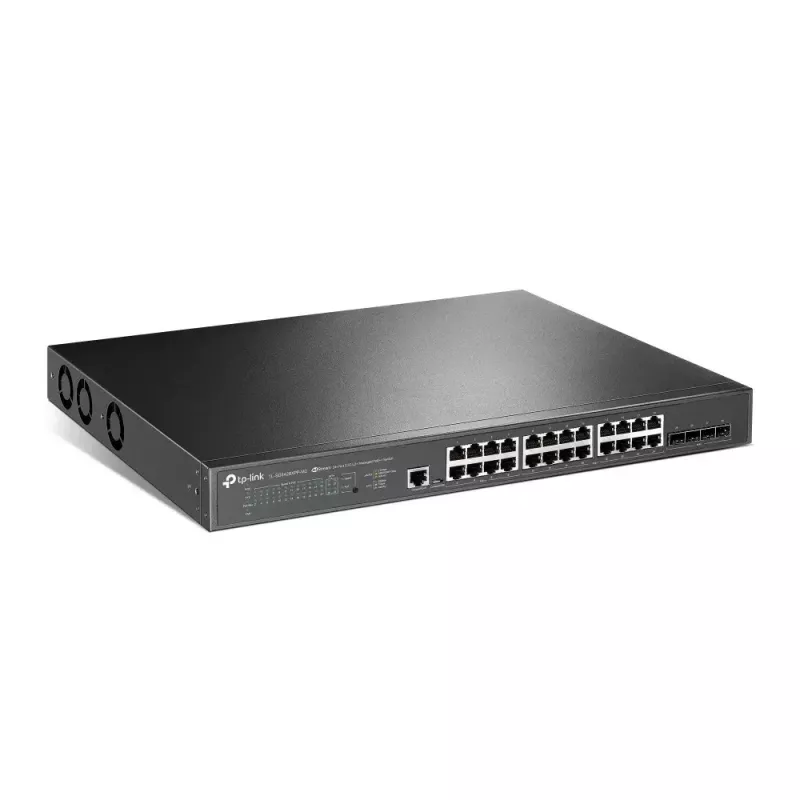 TP-Link Omada 24 portu 2.5GBASE-T un 4 portu 10GE SFP+ L2+ pārvaldāmais slēdzis ar 16 portu PoE+ un 8 portu PoE++