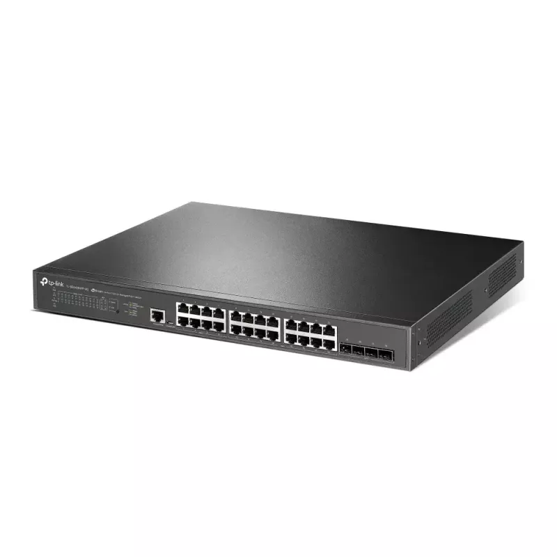 TP-Link Omada 24 portu 2.5GBASE-T un 4 portu 10GE SFP+ L2+ pārvaldāmais slēdzis ar 16 portu PoE+ un 8 portu PoE++