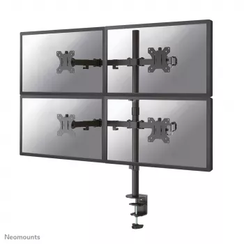 Neomounts FPMA-D550D4Melns Monitora statīvs 13-32 collām, Skava/caurums, 6 kg, 33 cm (13 collas), 81,3 cm (32 collas), 100 x 100 mm, Melns