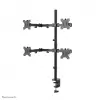 Neomounts FPMA-D550D4Melns Monitora statīvs 13-32 collām, Skava/caurums, 6 kg, 33 cm (13 collas), 81,3 cm (32 collas), 100 x 100 mm, Melns