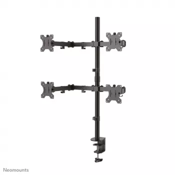 Neomounts FPMA-D550D4Melns Monitora statīvs 13-32 collām, Skava/caurums, 6 kg, 33 cm (13 collas), 81,3 cm (32 collas), 100 x 100 mm, Melns