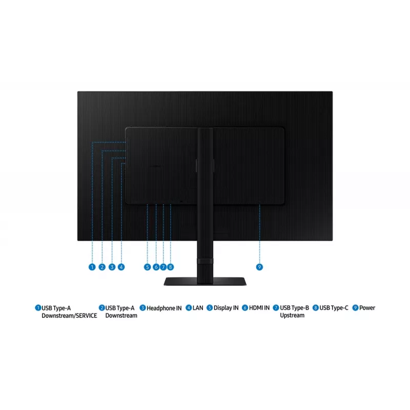 Samsung S80UD datora monitors 81,3 cm (32 colli) 3840 x 2160 pikseļi 4K Ultra HD LCD Melns
