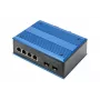 DIGITUS Industrial 4+2 portu Gigabit Ethernet PoE slēdzis, 4 porti GE PoE RJ45, 2 GE SFP porti